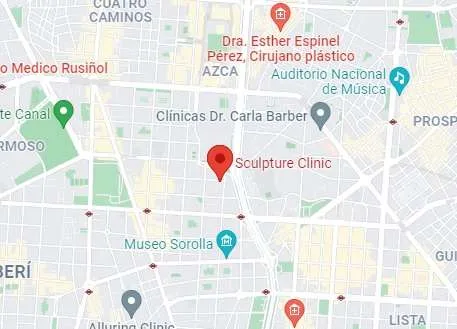 ubicación de sculpture clinic - clínica estética en Madrid